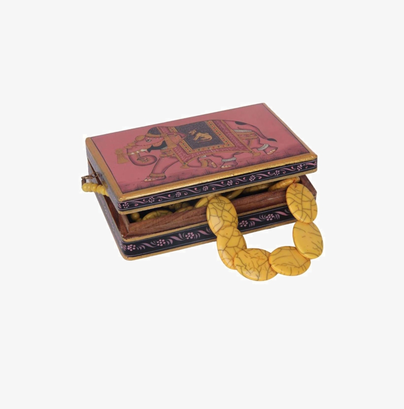 Hand Painted Wooden Jewelry Box - Vanillekipferl, transparent png
