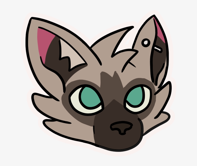 Tory, An Aardwolf With Green Eyes And A Piercing Thru - Cat Yawns, transparent png