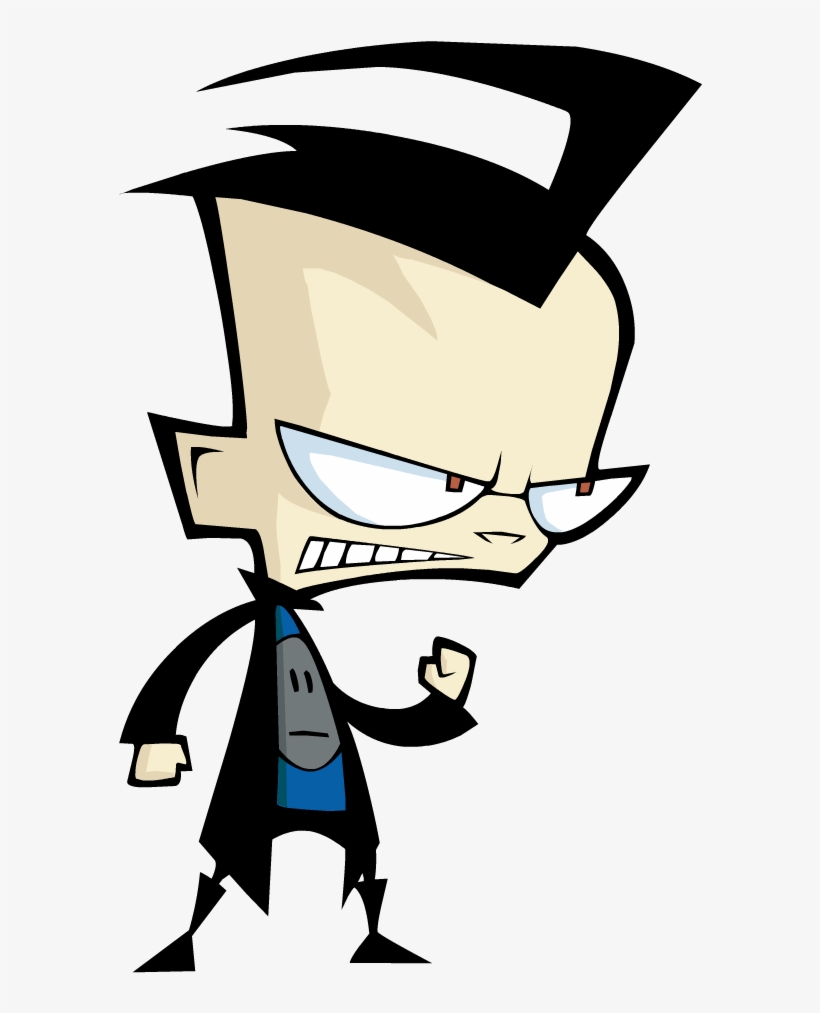 Dib Rage Nickelodeon Cartoons, Animated Cartoons, Cartoon - Dib Membrane Invader Zim, transparent png