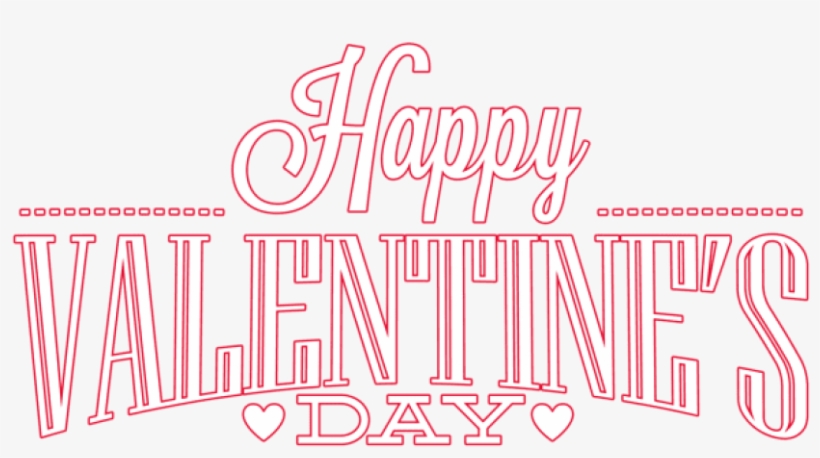 Free Png Download Red And White Happy Valentine's Day - Portable Network Graphics, transparent png