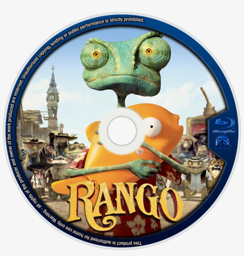 Rango Bluray Disc Image - Rango Poster, transparent png