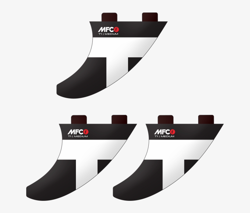 Mfc T1 Thruster Set - Mfc Windsurf Finne T1-truster Set Fcs Wave, transparent png