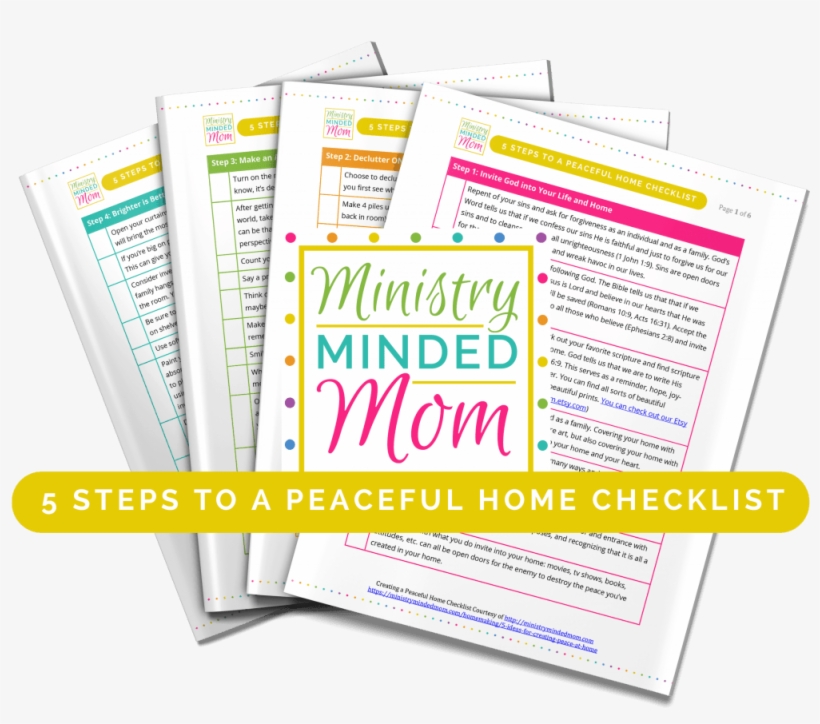 5 Steps To A Peaceful Home - Mercy, transparent png