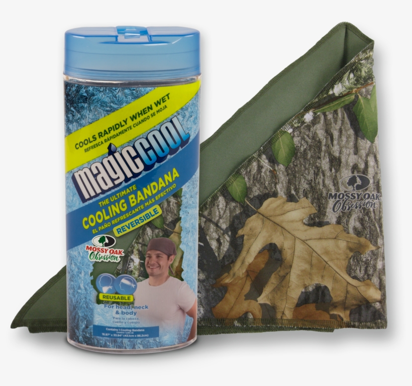 Magic Cool Mossy Oak Cooling Bandana - Spg Under Armour Camo (camouflage) Grip Gloves 2 Pack,, transparent png