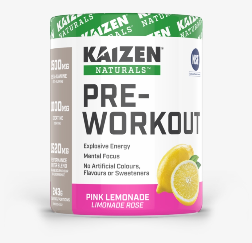 Kaizen Pre Workout Pink Lemonade, transparent png
