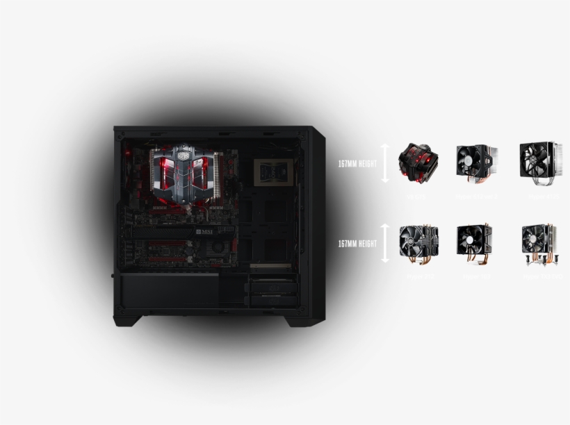 View Larger - Cooler Master Masterbox 5 Mid-tower Atx Case, transparent png
