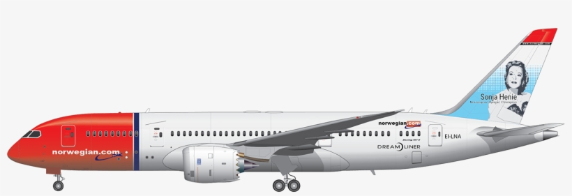 Boeing 787 8 Dreamliner Of Norwegian Registration Ei, transparent png