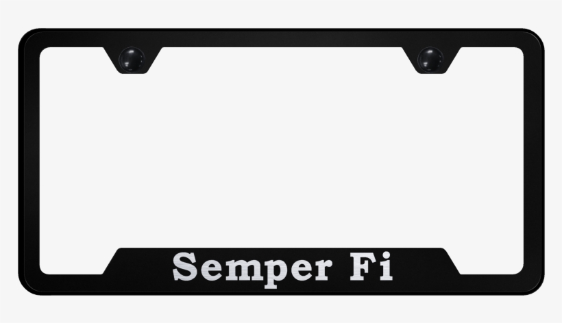 Au Tomotive Gold Semper Fi Cut Out Frame, transparent png