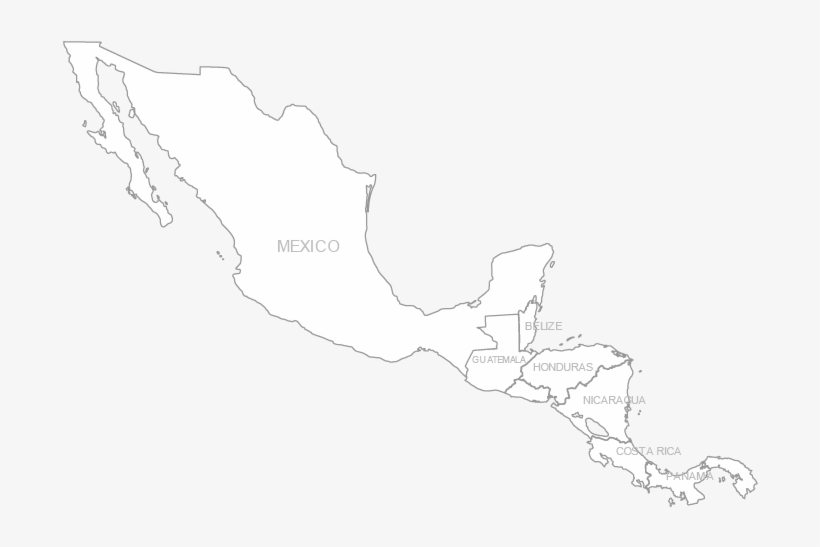Map-central America, transparent png