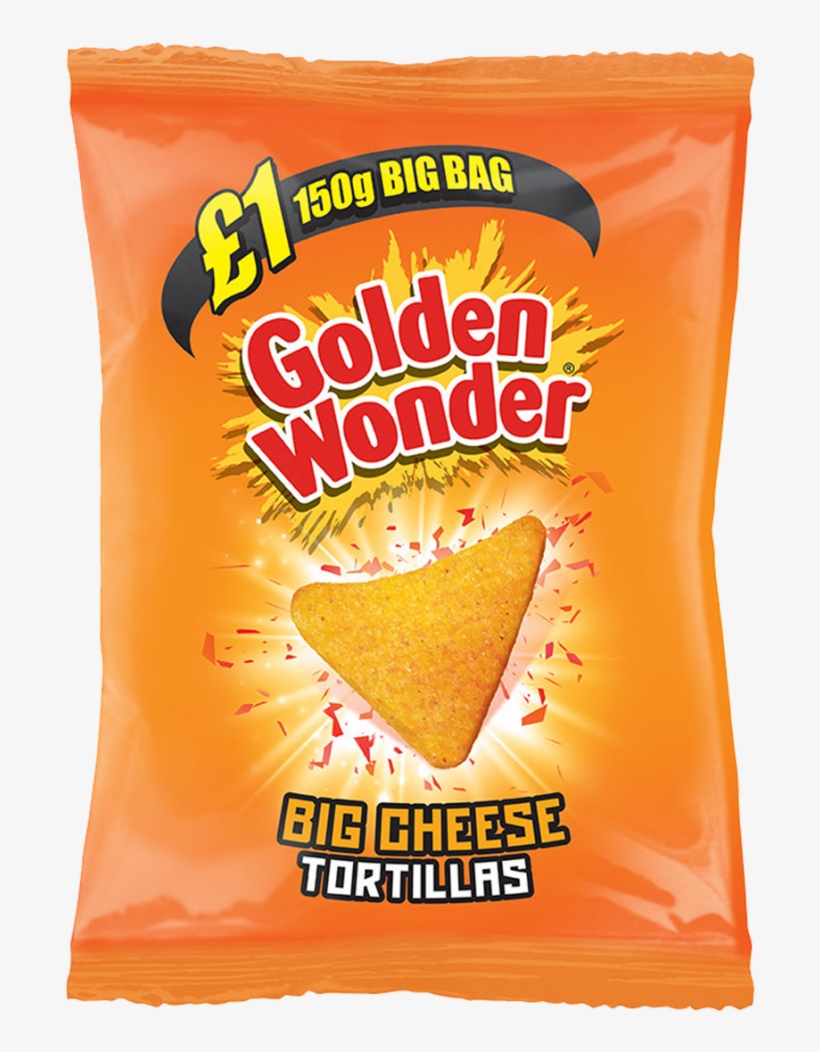 Potato Chips And Crisps From Golden Wonder - Golden Wonder Nacho Cheese 200g, transparent png