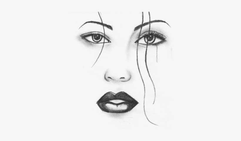 Drawings Of Women Faces - Womans Eyes Drawing Transparent, transparent png