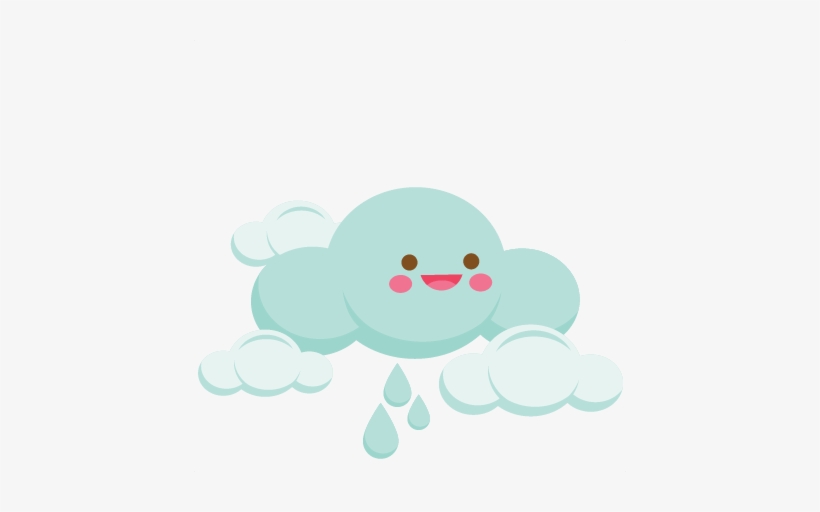 Happy Cloud Svg Scrapbook Cut File Cute Clipart Files - Cartoon, transparent png