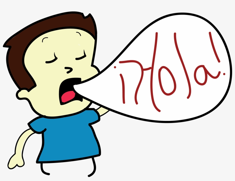 Talking And Hola - Speaking Spanish Clipart, transparent png