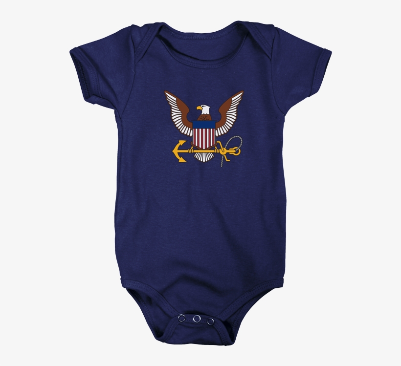 Us Navy Eagle Baby Bodysuit - Infant Bodysuit, transparent png