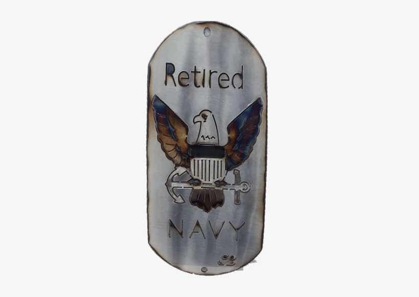 12" Retired Navy Dog Tag - Red-tailed Hawk, transparent png