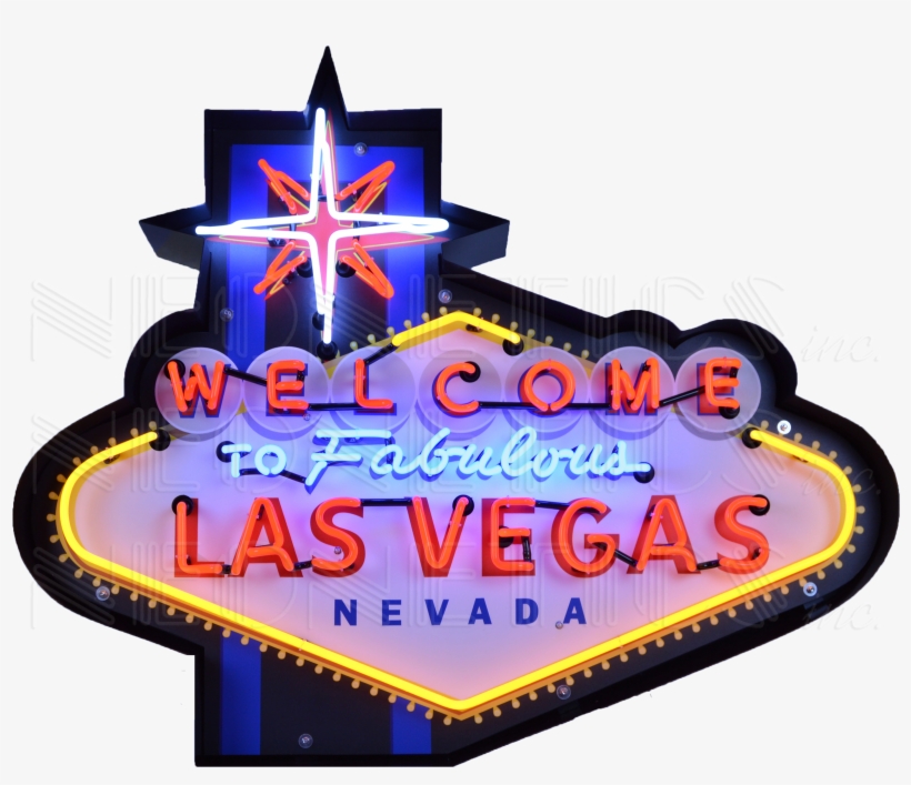 Welcome To Fabulous Las Vegas Neon Sign In Shaped Steel - Welcome To Fabulous Las Vegas Sign, transparent png
