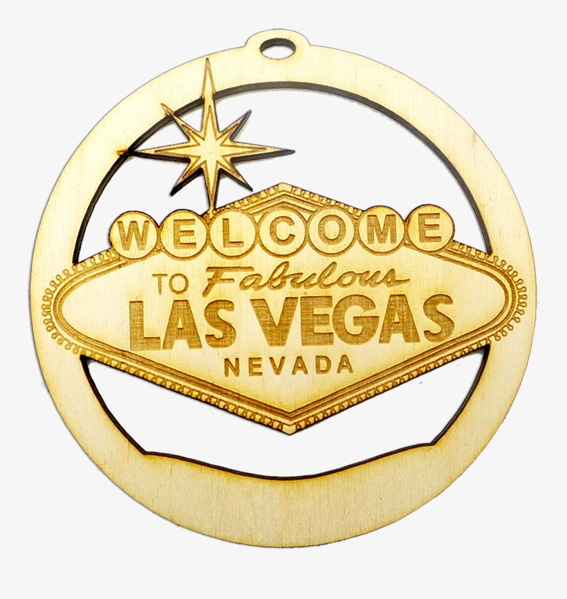 Personalized Welcome To Las Vegas Sign Ornament - Emblem, transparent png