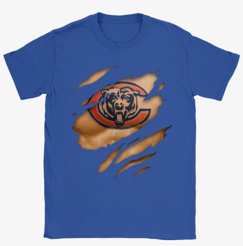 Nfl Football Logo 3d Art Chest Chicago Bears Tattoo - Chicago Bears, transparent png