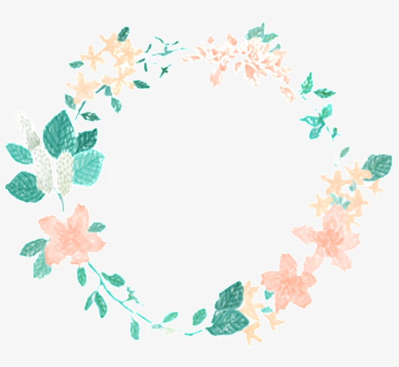 Este Gráficos Es Fresh Mint Blue Flowers Hand Drawn - Floral Overlay Png, transparent png