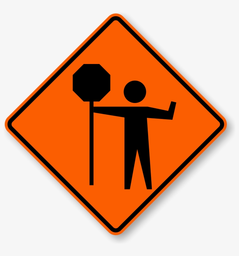 Certified Traffic Flaggers Our Osha And Atssa Certified - Constructions Signs, transparent png