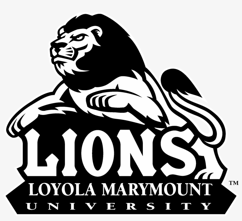 Lmu Lions Logo Black And White - Loyola Marymount University, transparent png