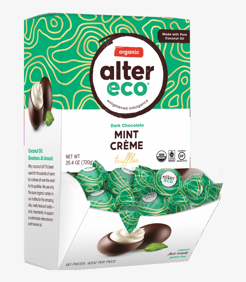Mint Crème Truffles - Chocolate Truffle, transparent png