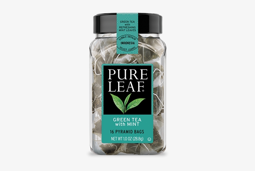 Green Tea With Mint - Pure Leaf Gunpowder Green Tea, transparent png