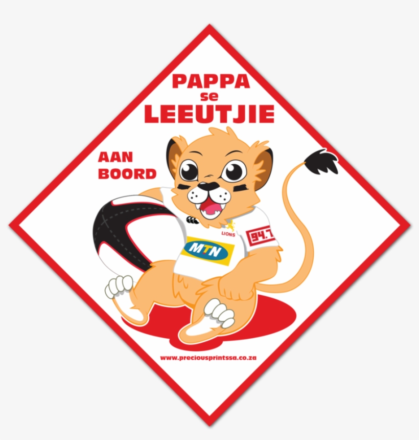 Baby On Board Lions By Branchdesigns Deviantart - Cartoon, transparent png
