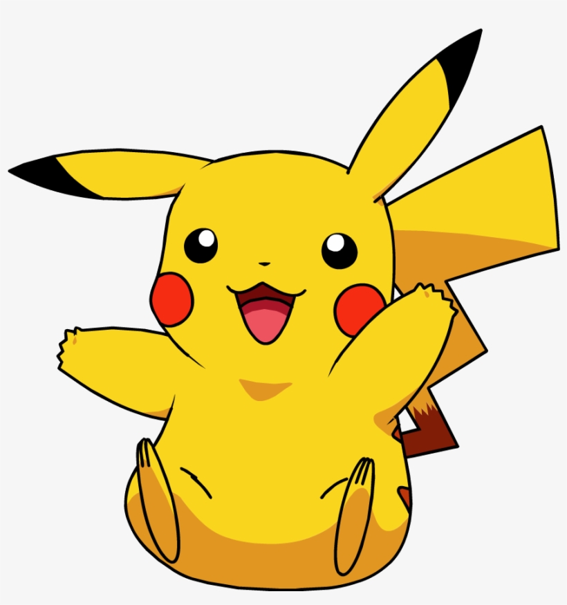 A Cute Orange Cat Lying On Its Back Fathead Pokemon Pikachu Vinyl