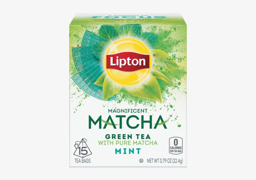Matcha Green Tea And Mint - Lipton Matcha Tea, transparent png