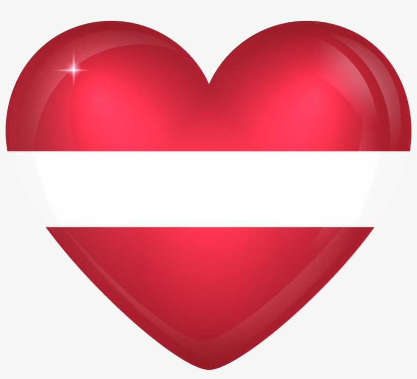 Latvia Heart Flag Png, transparent png