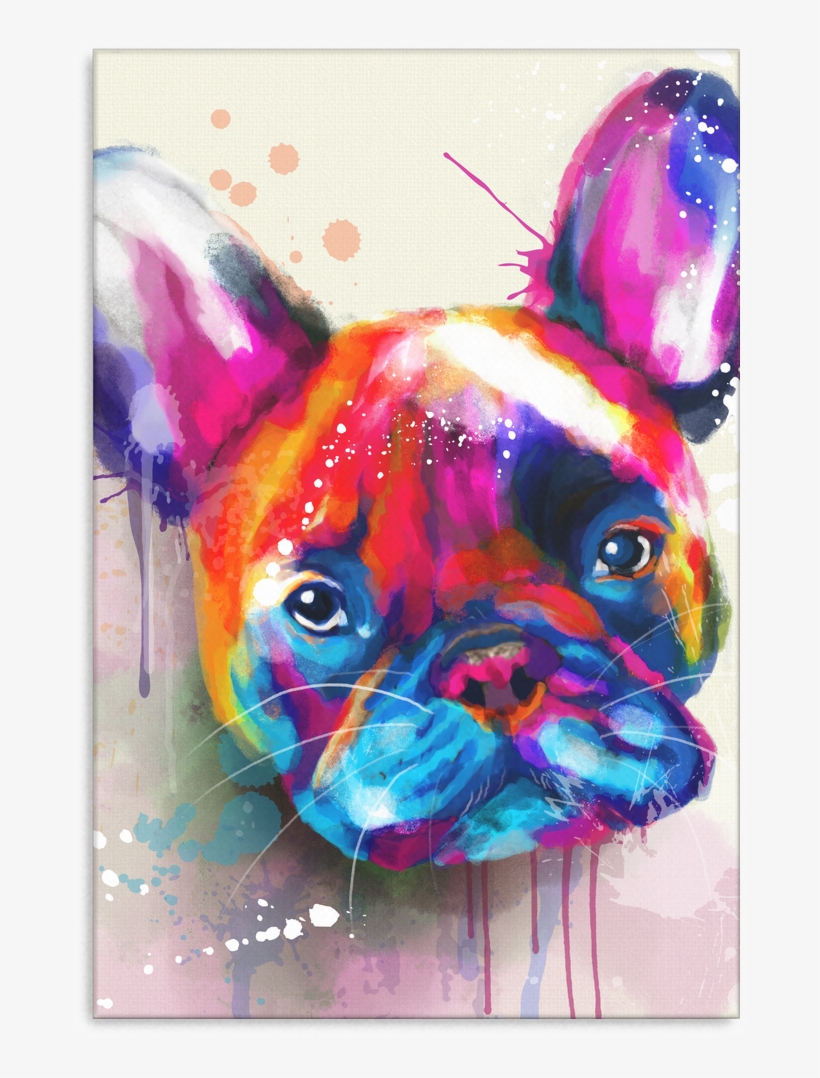 French Bulldog Canvas Wrap 2402th - French Bulldog, transparent png