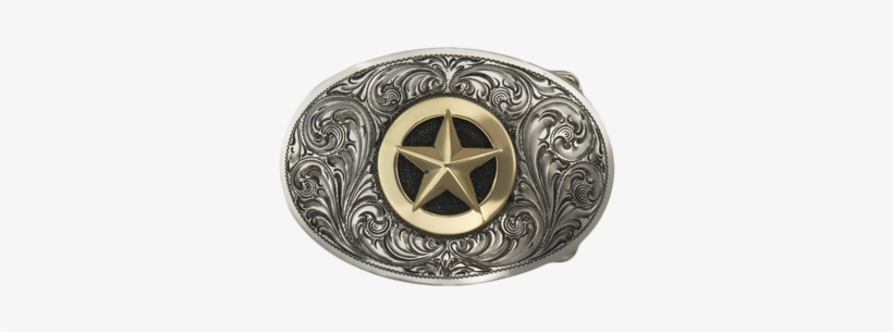 Sterling Silver Shape A Oval Buckle With 14 K Gold - Emblem, transparent png