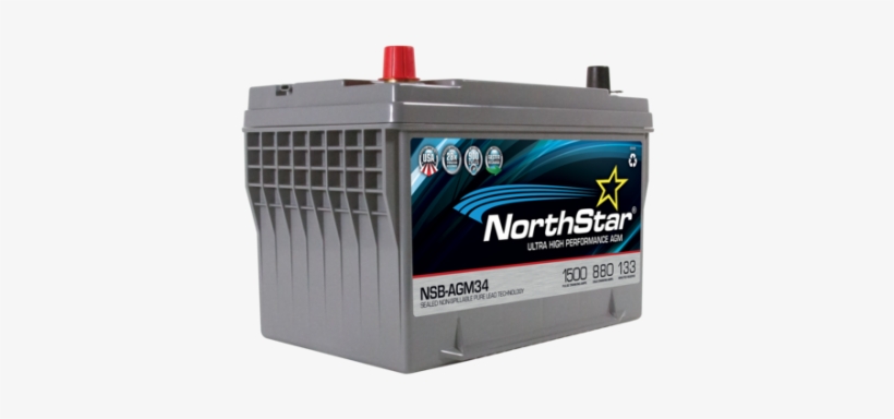 Wholesale Car Batteries - Northstar Nsb Agm 34m, transparent png