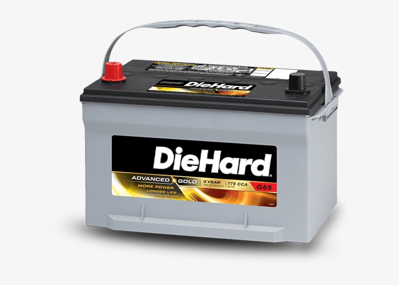 Diehard Advanced Gold Battery - Die Hard Battery, transparent png