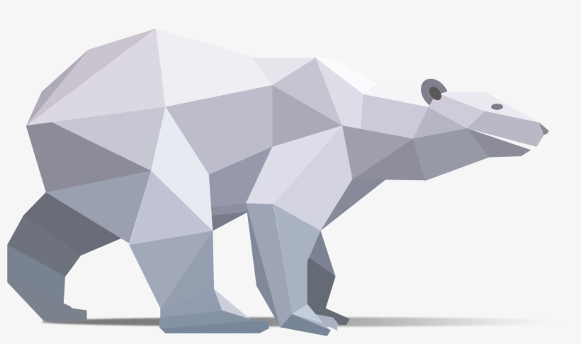 Pin By - Polar Bear Origami Logo, transparent png