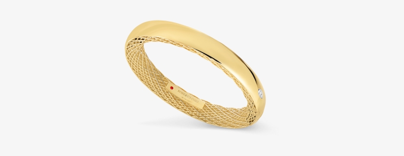 Roberto Coingolden Gate Collection Slim Bangle With - Roberto Coin Golden Gate Diamond Bangle Bracelet, transparent png