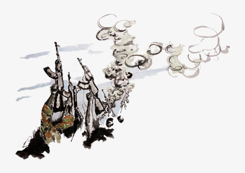 War Reporting In Watercolours By @ashleyhamer Http - Tree, transparent png