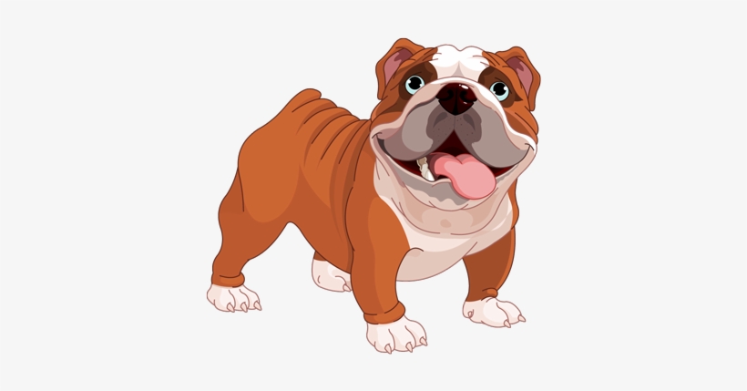 English Bulldog Clipart Happy - English Bulldog Clipart, transparent png