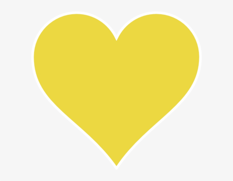 Yellow Heart No Background, transparent png