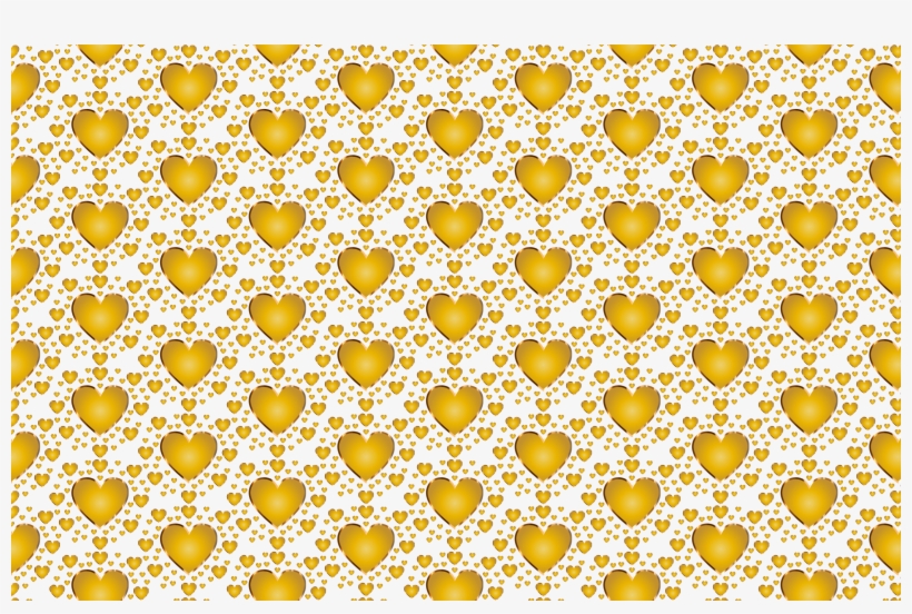 This Free Icons Png Design Of Seamless Gold Heart Pattern, transparent png