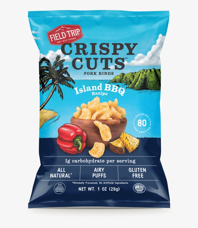 Field Trip Island Bbq Crispy Cuts 1 Oz Bag Front - Thins Big Bag Chips Original 300g, transparent png