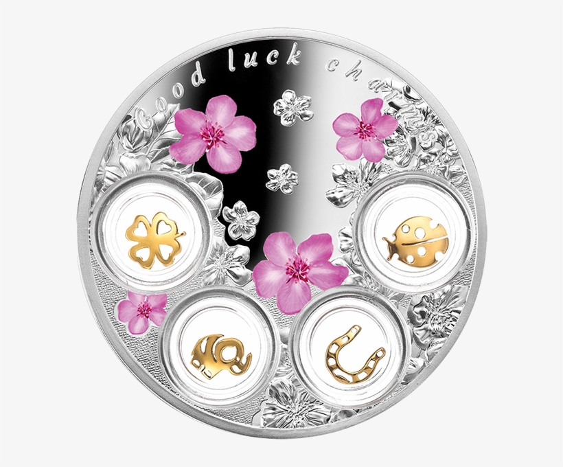 Niue 2017 5$ Good Luck Charms - Silver Coin, transparent png