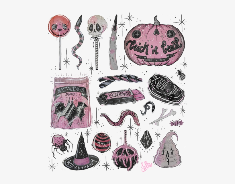 Scary Illustration Art Creepy Halloween Autumn Candies - Redbubble Trick 'r Treat Scarf, transparent png
