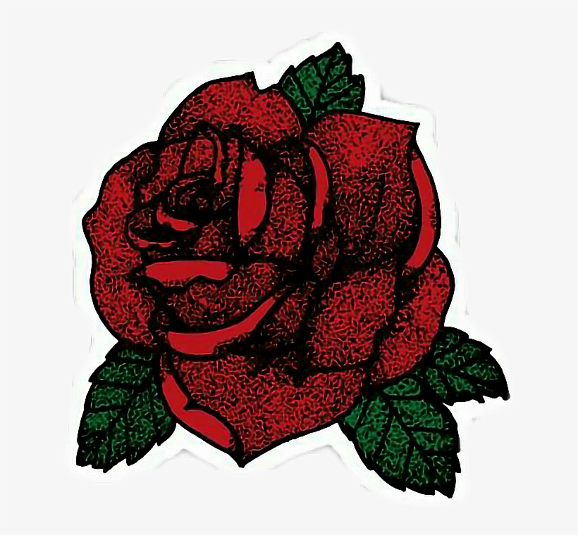 Single Black Rose Red Rose Png Clipart Image - Red Rose Stickers, transparent png