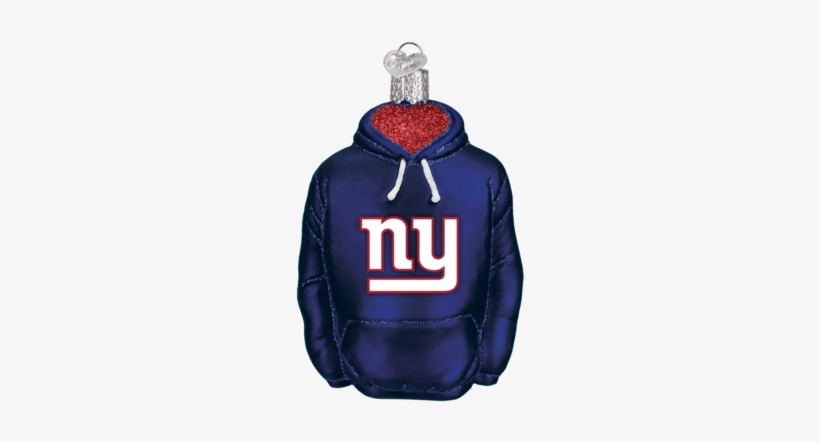 New York Giants Hoodie Ornament - Old World Christmas New York Giants Hoodie Glass Blown, transparent png