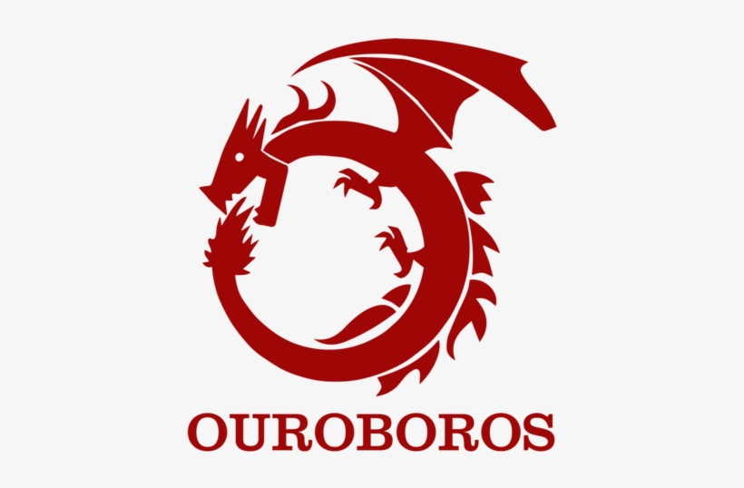 The Ouroboros Is An Ancient Symbol Depicting A Serpent - Ouroboros Red, transparent png