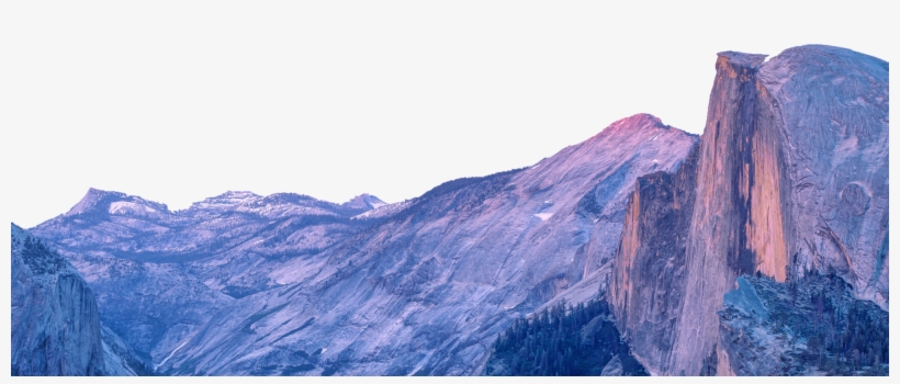 Mountain Tops - Yosemite National Park, Half Dome, transparent png