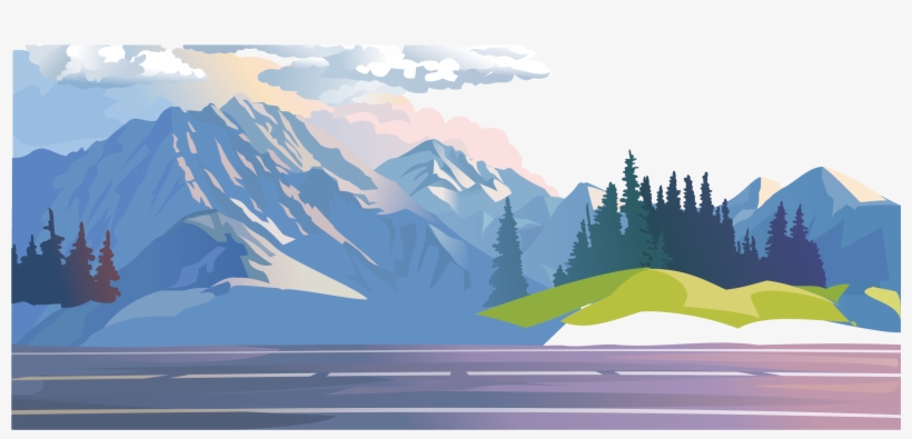 Forest Stock Illustration Clip Art Blue Sky - Mountain Forest Illustration, transparent png