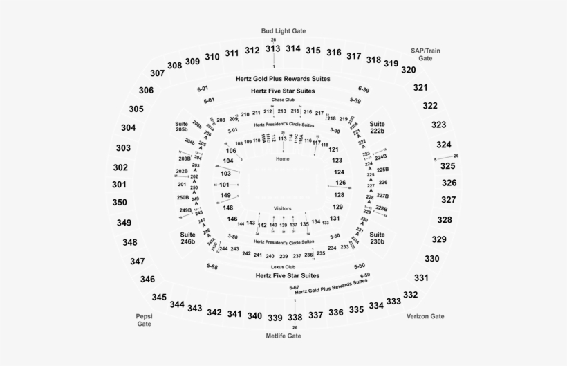 New York Giants Vs - 231a Row Metlife Section 231, transparent png